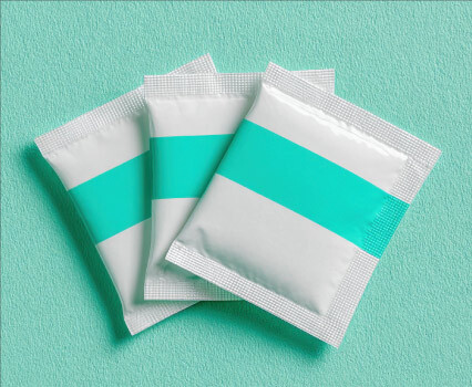 Biodegradable drinking straws with green leaves