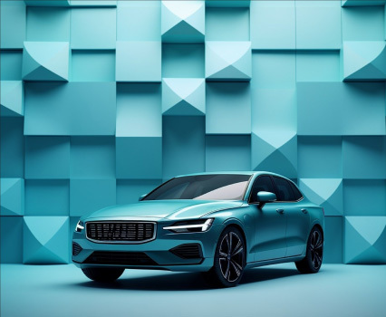 Biodegradable drinking straws with green leaves