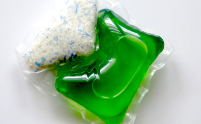 Biodegradable drinking straws with green leaves