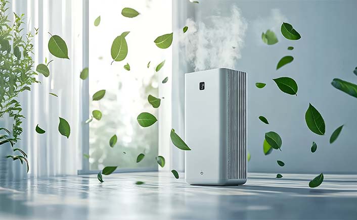 Biodegradable drinking straws with green leaves