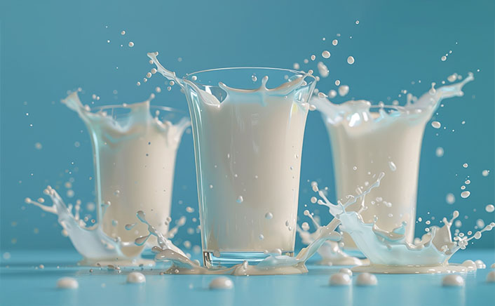 Biodegradable drinking straws with green leaves