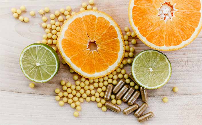 Biodegradable drinking straws with green leaves