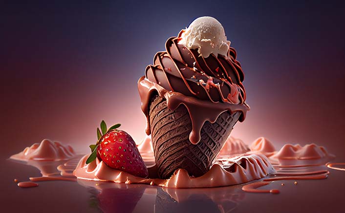 Biodegradable drinking straws with green leaves