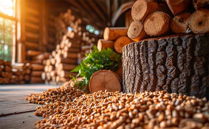 Biodegradable drinking straws with green leaves