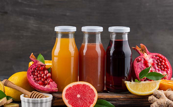 Biodegradable drinking straws with green leaves