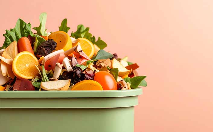 Biodegradable drinking straws with green leaves