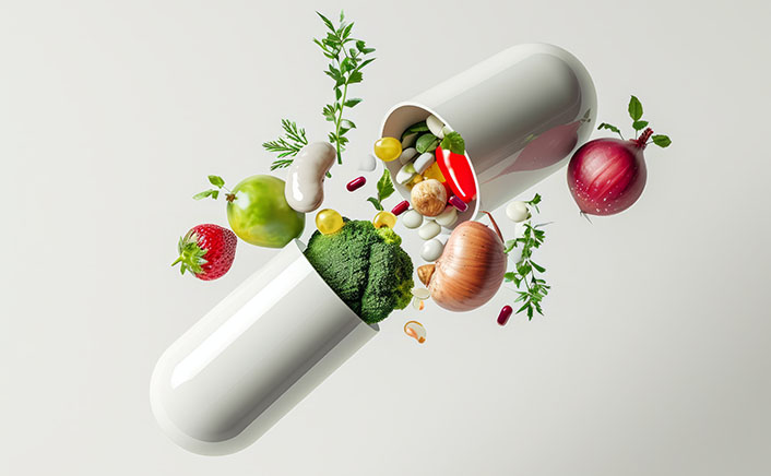 Biodegradable drinking straws with green leaves