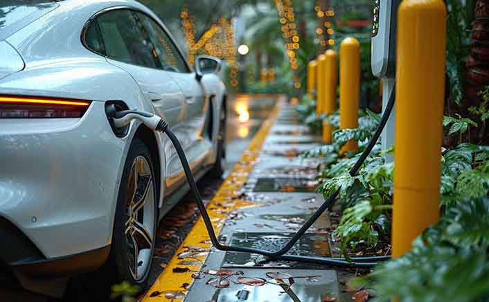 Biodegradable drinking straws with green leaves