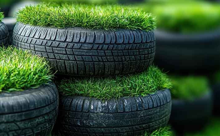 Biodegradable drinking straws with green leaves