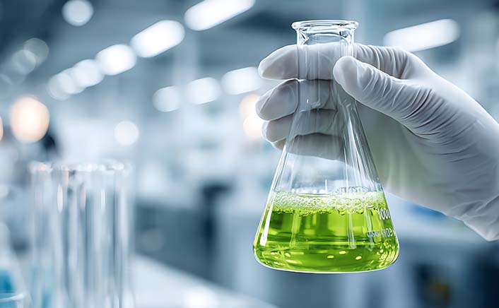 Biodegradable drinking straws with green leaves